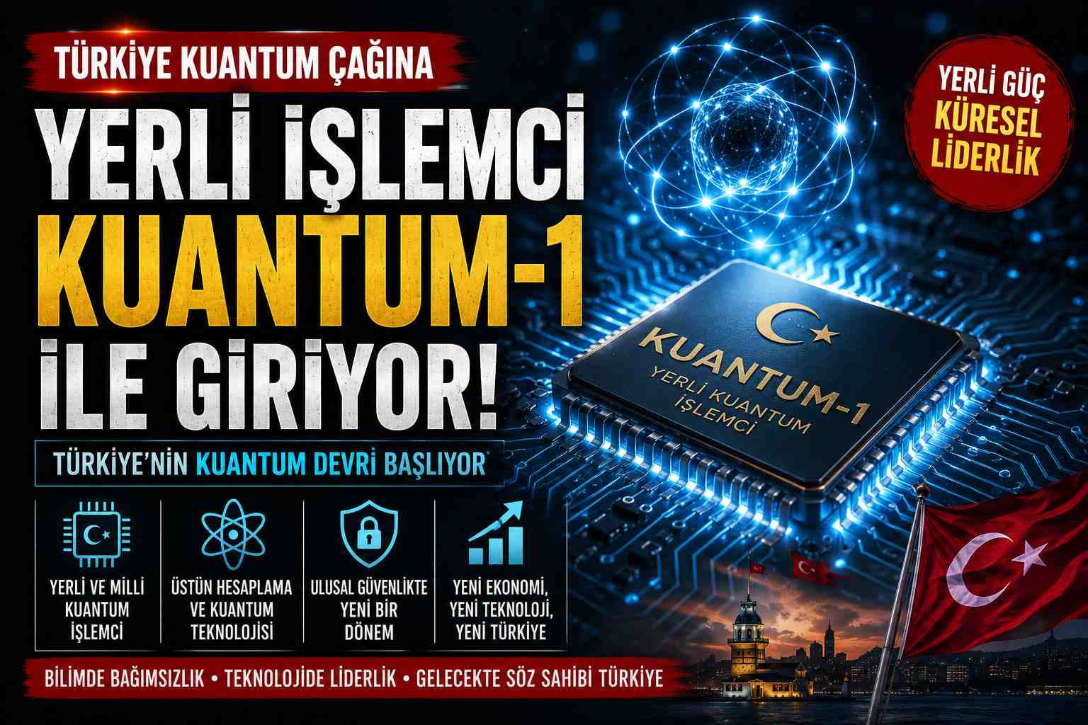 Türkiye Kuantum Çağına Yerli İşlemci KUANTUM-1 İle Giriyor