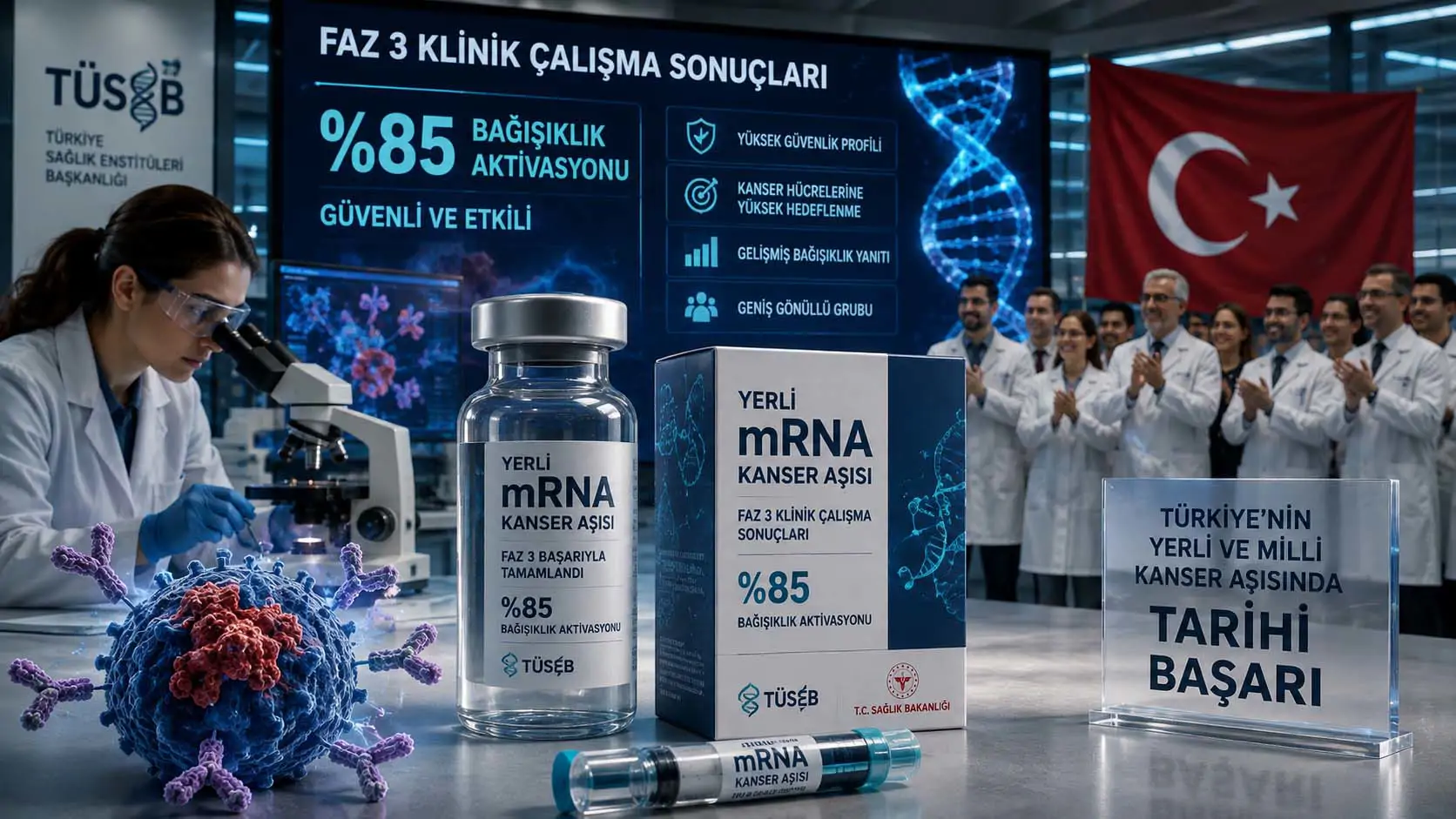 Yerli mRNA Kanser Aşısında Tarihi Başarı