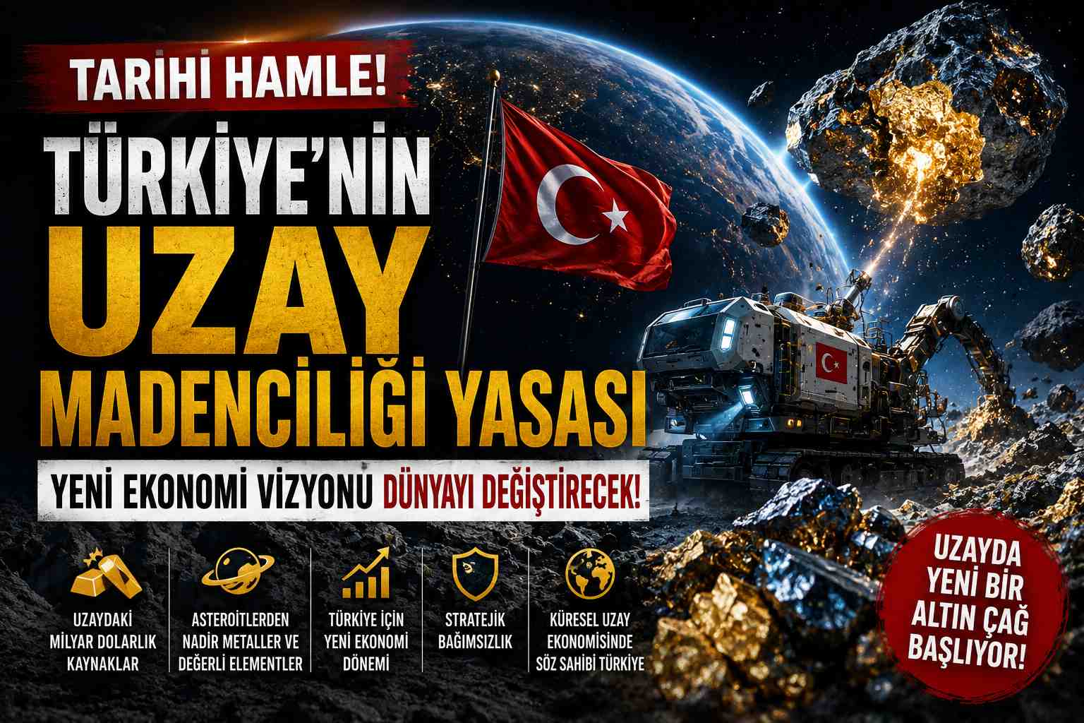 Türkiye'nin Uzay Madenciliği Yasası ve Yeni Ekonomi Vizyonu