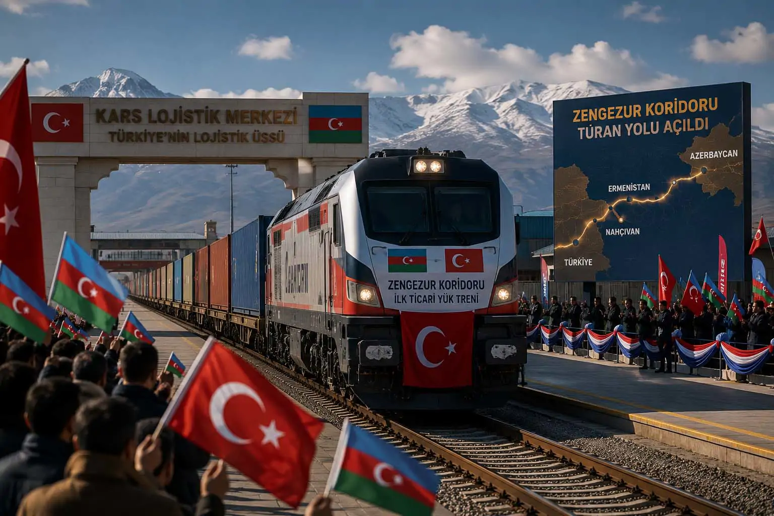 Zengezur Koridoru Üzerinden İlk Ticari Tren Türkiye’de