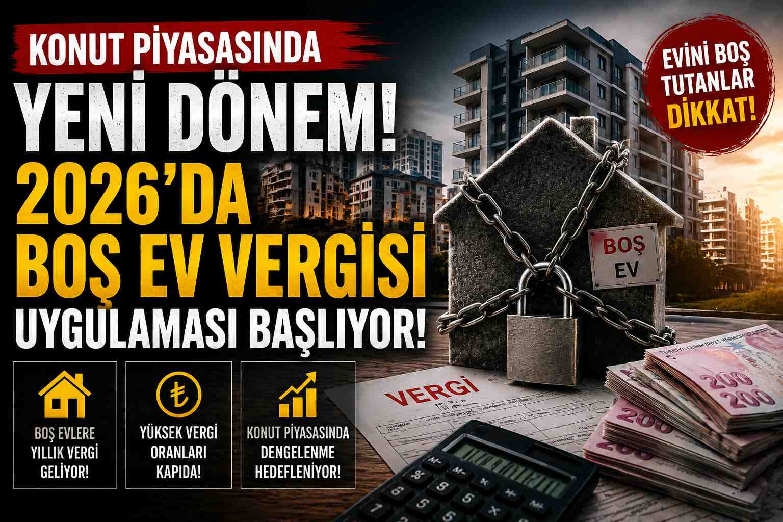 Konut Piyasasında Yeni Dönem: 2026 Boş Ev Vergisi Uygulaması